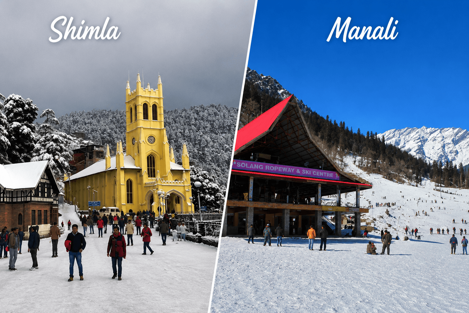 Shimla & Manali tour destination